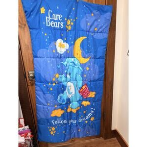 2003 Vintage Care Bears Sleeping Bag Camping 80's Cartoons Toys Bedtime Bear